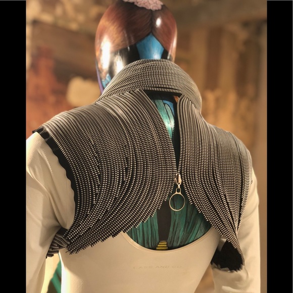 One of Hand sawn zipper vest; from Styled 2 Rock - Picture 6 of 8